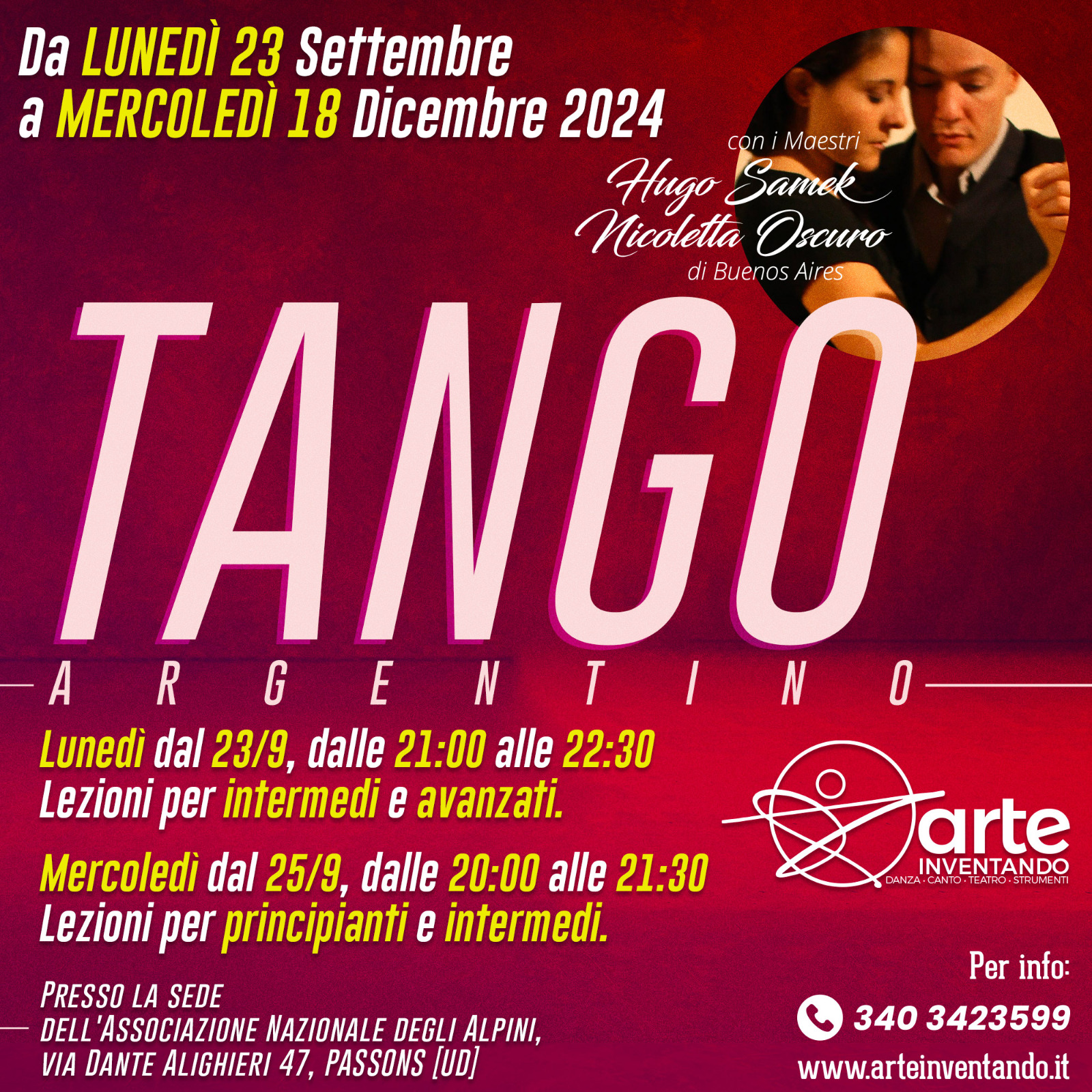 Corso di TANGO a Passons (udine)